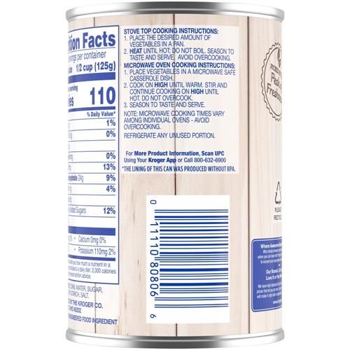 Kroger Cream Style White Corn 14.75 oz