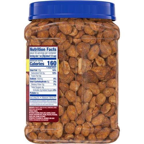 Kroger Salted Honey & Dry Roasted Peanuts 34.5 oz