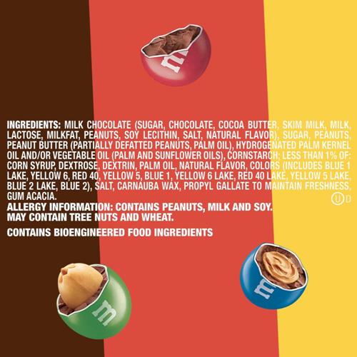 M&Ms Classic Mix Chocolate Candy Sharing Size Bag, Milk Choc Peanut Butter&Peanut, 8.3 Ounce