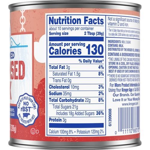 Kroger Sweetened Condensed Milk 14 oz