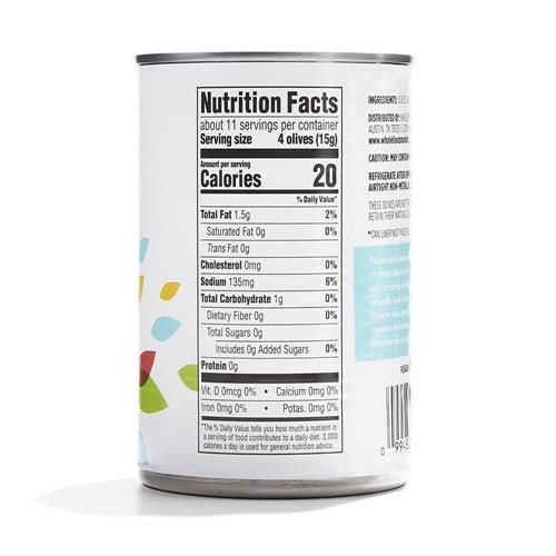 Whole Foods Market Ripe Large Pitted Olives, 6 Ounce