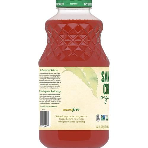 Santa Cruz Organic Raspberry Lemonade, 32 Ounces