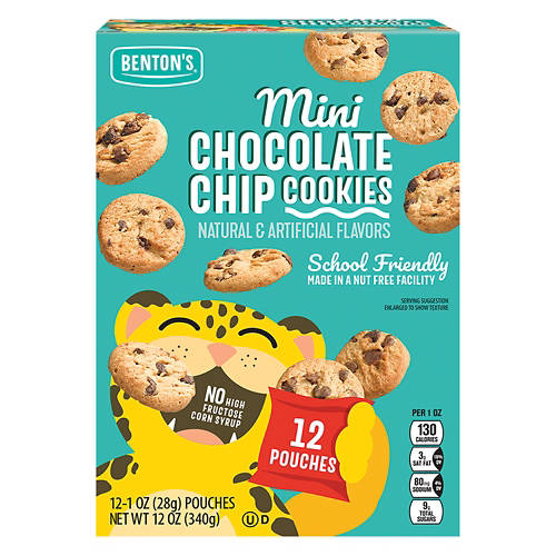 Benton's Mini Chocolate  Chip Cookie Snack Packs, 12 oz