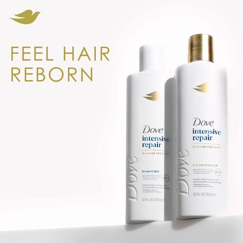 Dove Shampoo Intensive Repair For Damaged Hair With Bio-Protein Care Technology And Amino Serum 12 Fl Oz