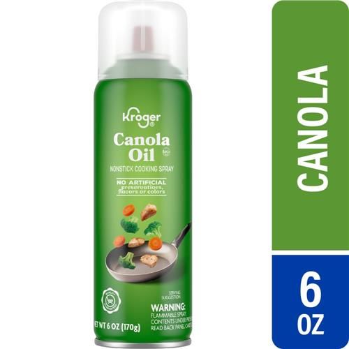 Kroger Canola Oil Nonstick Cooking Spray 6 oz