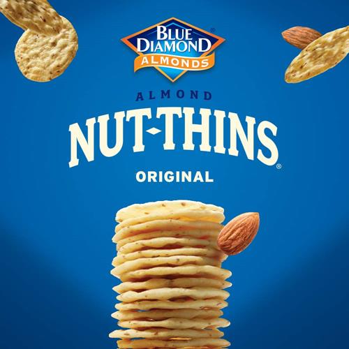 Blue Diamond Almonds, Gluten Free Cracker Crisps, Original Almond Flavored Perfect For Snacking And Healthy Options, 4.25 Oz