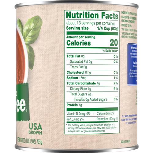 Kroger Tomato Puree 28 oz