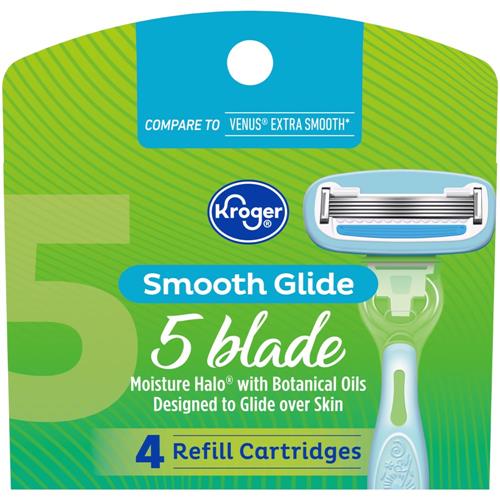Kroger 5 Blade Smooth Glide Shave System Refill 4 ct