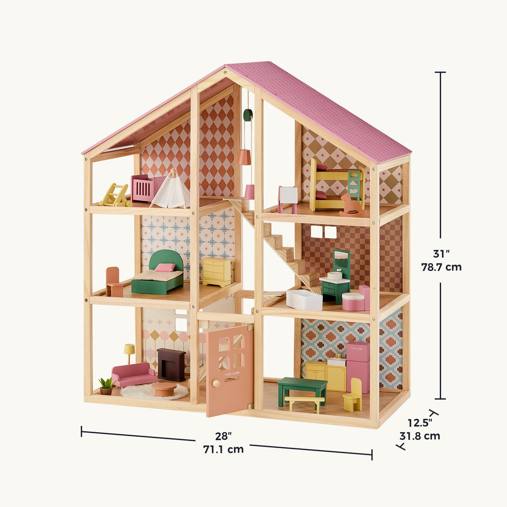 Tiny Land® Sweetwood Dollhouse without Dolls