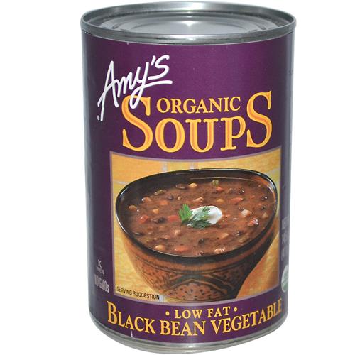 Amys Organic Black Bean Vegetable Soup, 14.5 Ounce