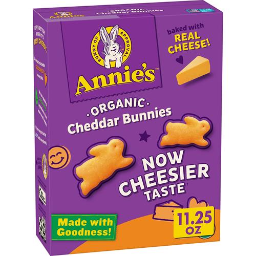 Annies Organic Cheddar Bunnies Original Baked Snack Crackers, 11.25 Oz