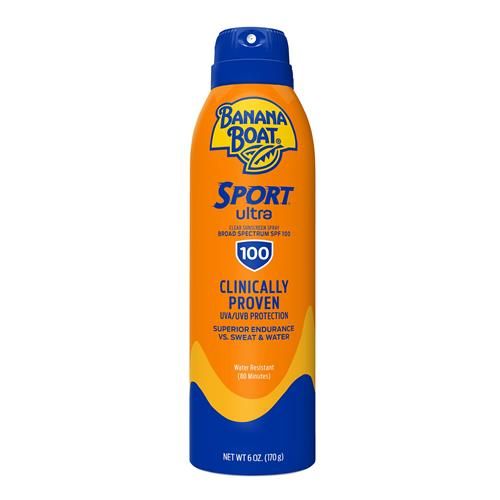 Banana Boat Sport Ultra Spf 100 Sunscreen Spray, 6Oz | Sport Sunscreen Spray Spf 100, Banana Boat Sunscreen Spf 100 Spray, High Spf Sunscreen, Water Resistant Sunscreen, 6Oz
