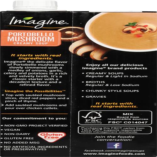 Imagine Creamy Portobello Mushroom Soup 32 Oz