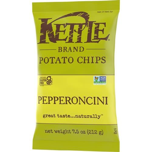 Kettle Brand Potato Chips Pepperoncini, 7.5 Oz