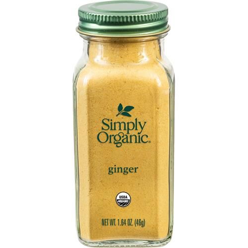Simply Organic Ground Ginger Root, 1.64 Ounce, Non Eto, Non Irradiated, Non Gmo, Complements Both Sweet & Savory Dishes