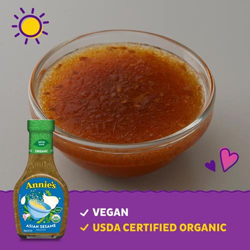 Annies Organic Asian Sesame Salad Dressing, Non-Gmo, 8 Fl Oz