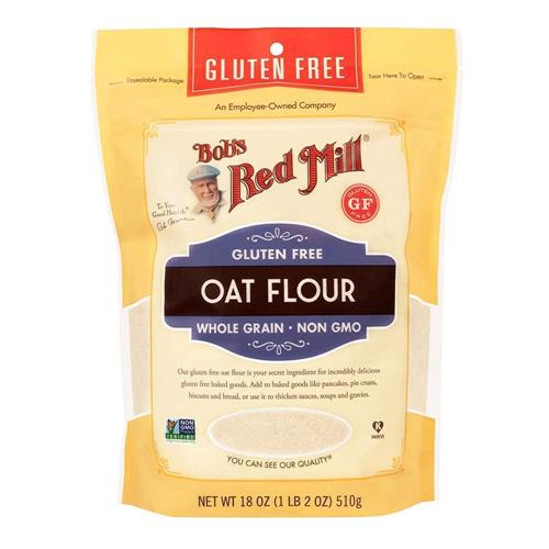 Bobs Red Mill Gluten Free Oat Flour, 18 Oz (Pack Of 1) - Gluten Free, Whole Grain, Vegan, Kosher