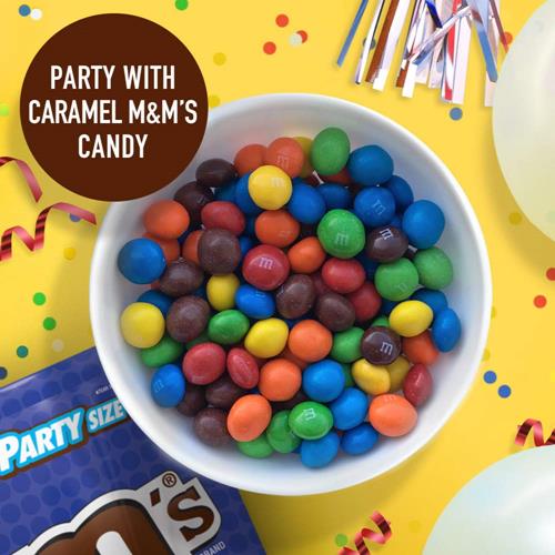 M&Ms Caramel Milk Chocolate Candy Bulk Pack, Party Size, 34 Oz Bag