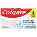Colgate Baking Soda And Peroxide Whitening Toothpaste, Frosty Mint Stripe - 6.0 Ounce (Pack Of 3)