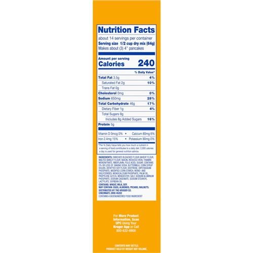 Kroger Complete Buttermilk Pancake & Waffle Mix 32 oz