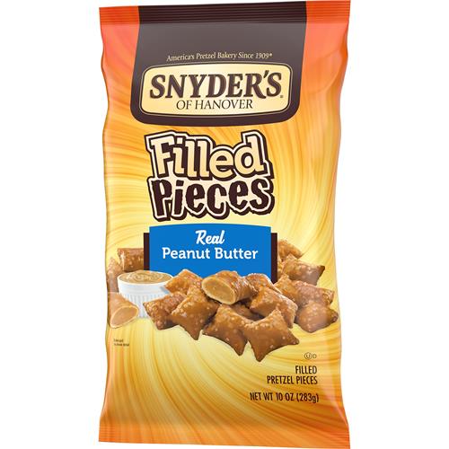 Snyders Of Hanover Pretzels Pieces, Peanut Butter Filled, 10 Ounce Bag