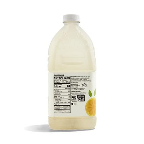 Whole Foods Market, Organic Light Lemonade, 64 Fz