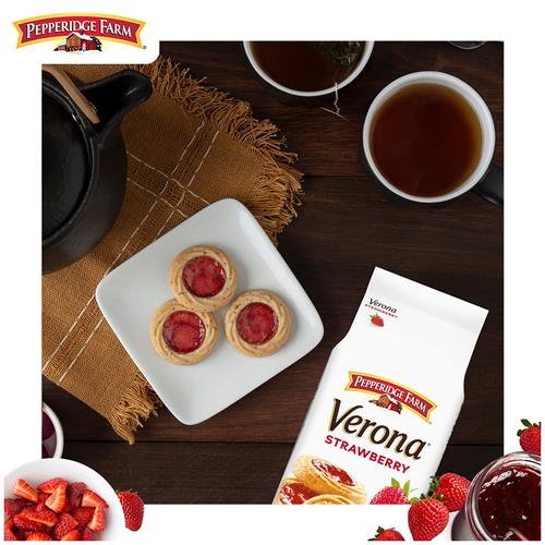 Pepperidge Farm Verona Strawberry Thumbprint Cookies, 6.75 Oz Bag (18 Cookies)