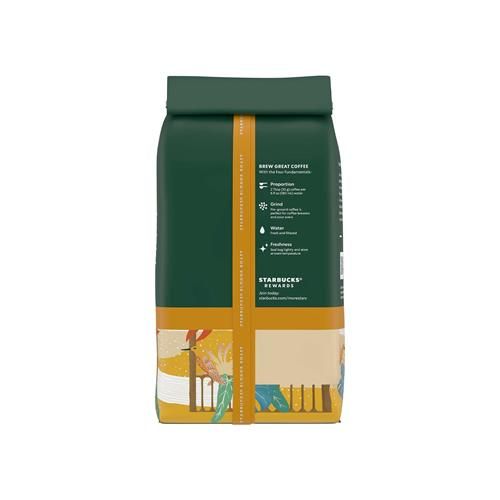 Starbucks Ground Coffee, Starbucks Blonde Roast Coffee, Veranda Blend, 100% Arabica, 1 Bag (12 Oz)