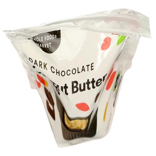 Whole Foods Market Mini Dark Chocolate Peanut Butter Cups, 4.7 Ounce