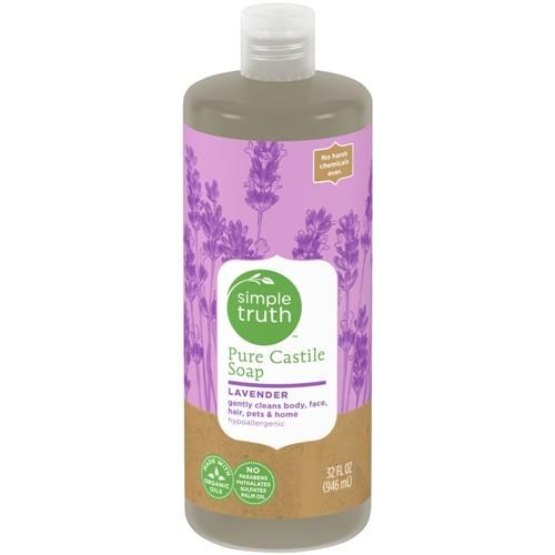 Simple Truth Pure Castille Soap For Body Face Hair Pets & Home Lavender Scent 32 fl oz