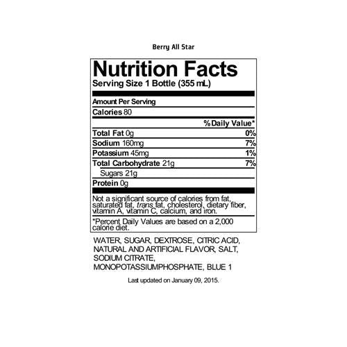 Gatorade Berry Thirst Quencher, 12 Fl Oz Bottles, 6 Pack