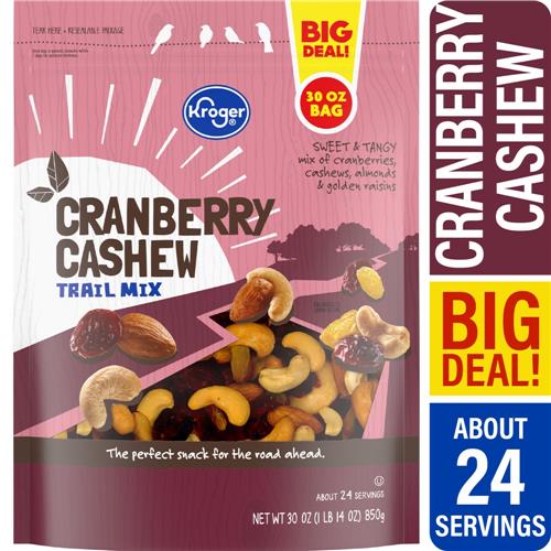 Kroger Cranberry Cashew Trail Mix 30 oz