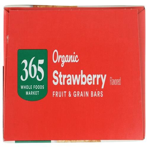 Whole Foods Market Organic Strawberry Fruit And Grain Bars, 20.8 Ounce, 16 Count