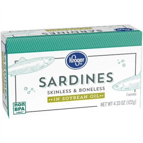 Kroger Skinless & Boneless Sardines in Soybean Oil 4.38 oz