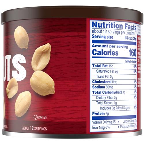 Kroger Lightly Salted Peanuts 12 oz