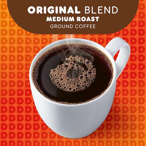 Dunkin Original Blend Medium Roast Ground Coffee, 12 Ounces