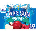 Capri Sun Mountain Cooler Mixed Fruit Naturally Flavored Kids Juice Drink (10 Ct Box, 6 Fl Oz Pouches)
