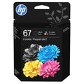 New, Pre-Owned - HP 67 Black and Color Ink Cartridge-2 Pack