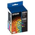 New, Pre-Owned - Epson T252XL Black and T252 Cyan, Magenta, Yellow Ink Cartridges