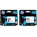 New, Pre-Owned - High Yield HP 63 Black and Tri-Color Ink Cartridge