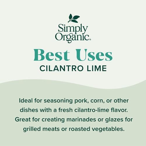 Simply Organic Sheet Pan Seasoning, Cilantro Lime, 0.71 Ounce (Pack Of 12)