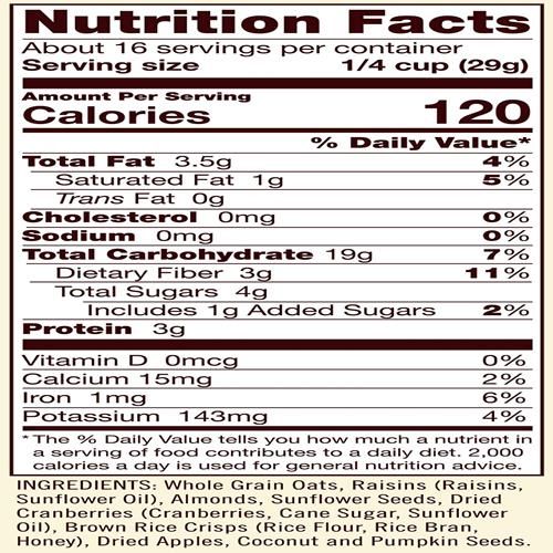 Bobs Red Mill Gluten Free Muesli Cereal, 16-Ounce