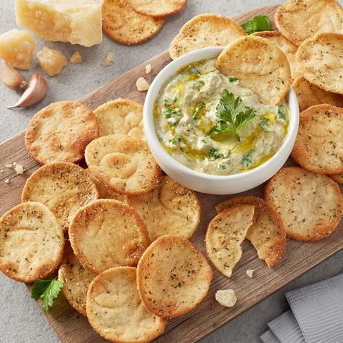 Aplenty Parmesan Pita Chips, Garlic And Herbs, 8 Oz