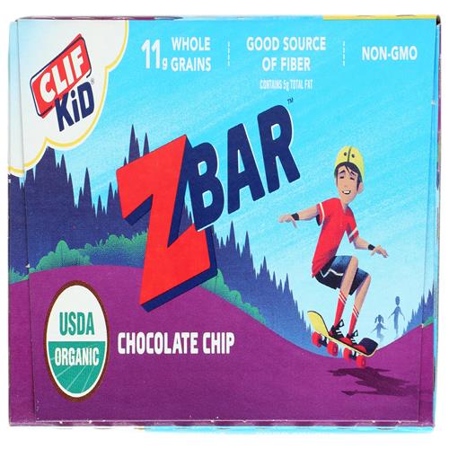Clif, Bar Z Chocolate Chip Organic 12 Count, 15.24 Ounce