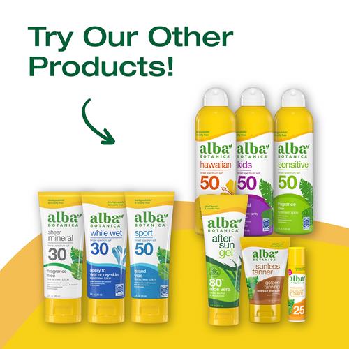 Alba Botanica Sheer Mineral Sunscreen Spray, Spf 50, Fragrance-Free Broad Spectrum, Water Resistant And Biodegradable, 5 Fl. Oz. Bottle