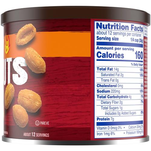Kroger Hot & Spicy Sea Salted Peanuts 12 oz