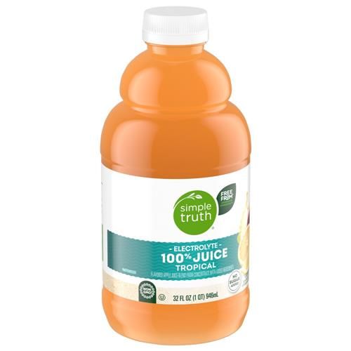 Simple Truth Electrolyte Tropical 100% Juice Bottle 32 fl oz