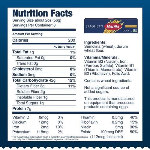 Barilla Spaghetti Pasta, 32 Oz
