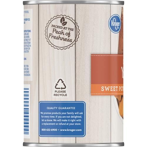 Kroger Cut Sweet Potato Yams in Syrup 15 oz
