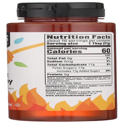 Whole Foods Market, Hot Honey, 12 Ounce